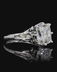3.01 ct. White Cushion Lab Diamond Solitaire Ring