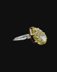 5.05 ct. Yellow Pear Lab Diamond Solitaire Ring
