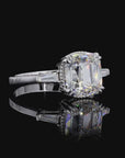 3.31 ct. Old Mine Cusion Lab Diamond Ring