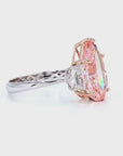 5.01 ct. Pink Pear-Cut Lab Diamond Ring