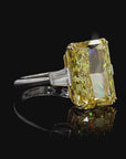 8.51 ct. Yellow Radiant Lab Diamond Ring