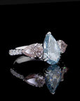 2.21 ct. Blue Lab Diamond 3-Piece Ring