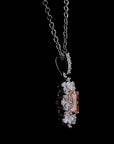 1.06 ct. Pink Elongated Cushion Lab Diamond Pendant