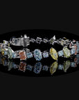23.14 ct. Multi-Color Lab Diamond Tennis Bracelet