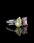3.10 ct. Yellow/Pink Lab Diamond 2-Piece Ring