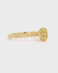 1.23 ct. Yellow Radiant Natural Diamond Solitaire Ring