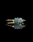 1.56 ct. Blue Lab Diamond Solitaire Ring