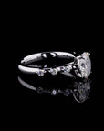 1.00 ct. Oval Lab Diamond Halo Ring