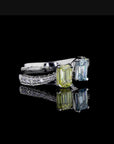 1.75 ct. Yellow/Blue Lab Diamond 2-Piece Ring