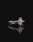 0.86 ct. Pink Marquise Lab Diamond Ring