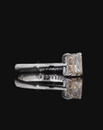 1.02 ct. Brown Radiant Natural Diamond Solitaire Ring