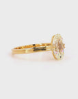 2.01 ct. Yellow European Cut Natural Diamond Solitaire Ring