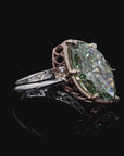 8 ct. Green Marquise Lab Diamond Solitaire Ring