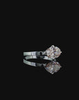 1.50 ct. Pink Oval Lab Diamond Solitaire Ring