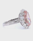 6.31 ct. Pink Lab Diamond Oval Ring