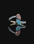 0.70 ct. Pink/Blue Lab Diamond 2-Piece Ring