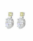 7.31 ct. White Oval Lab Diamond Earrings