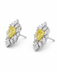 2.00 ct. Yellow Heart Natural Diamond Earrings