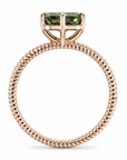 1.47 ct. Green Radiant Lab Diamond Solitaire Ring