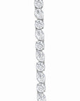 14.39 ct. White Pear Lab Diamond Bracelet