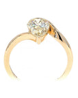 1.78 ct. Brown Pear Natural Diamond Solitaire Ring