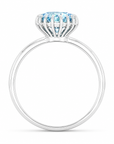 2.10 ct. Blue Marquise Lab Diamond Solitaire Ring