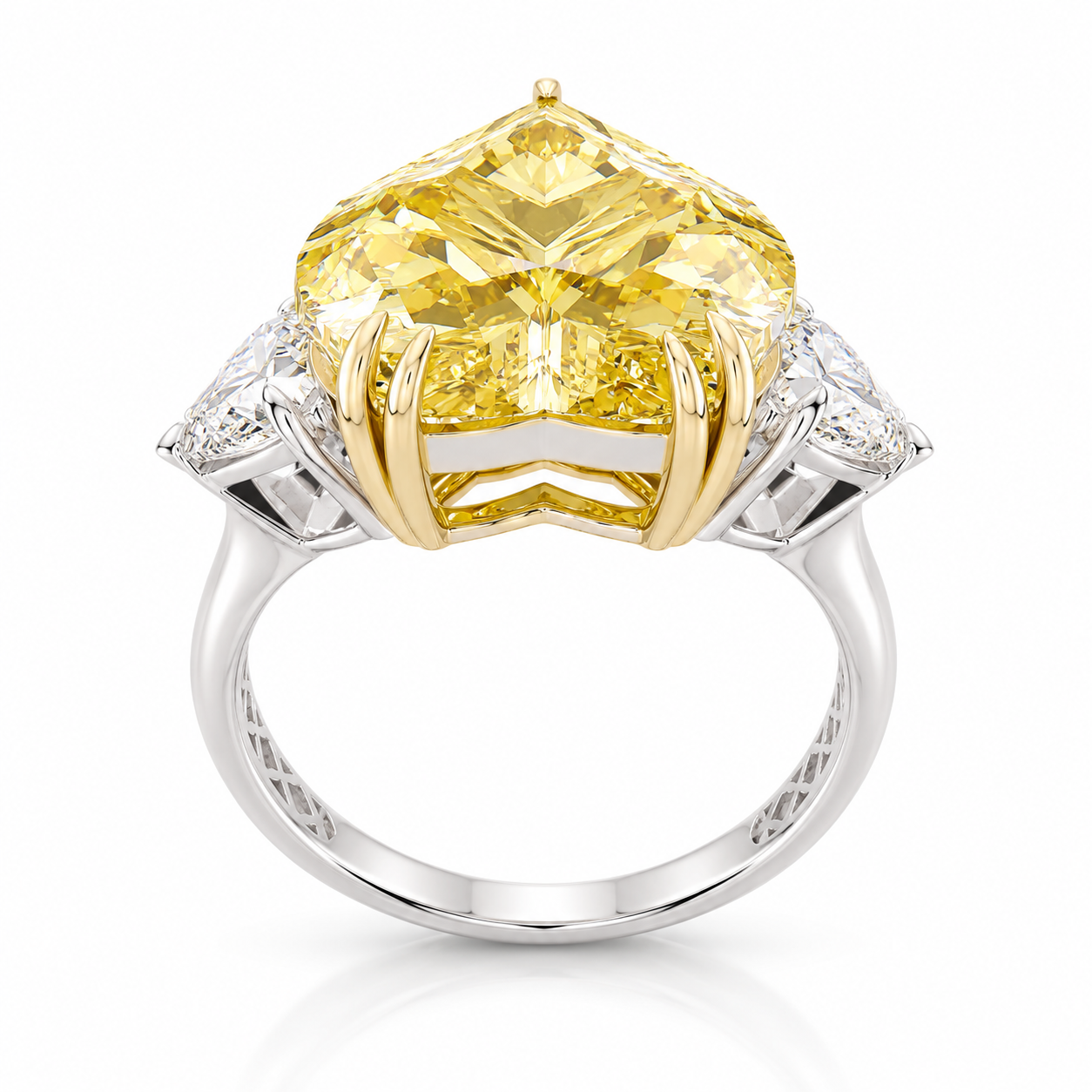 6.62 ct. Heart Lab Diamond Ring