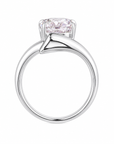 4.04 ct. Pink Pear Lab Diamond Ring