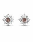 3.34 ct. Pink Elongated Cushion Lab Diamond Earrings