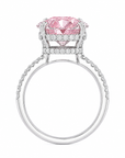 5.03 ct. Pink Oval Lab Diamond Halo Ring