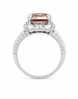 5.00 ct. Pink Round Lab Diamond Halo Ring