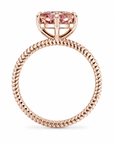 2.08 ct. Pink Radiant Lab Diamond Solitaire Ring