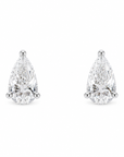 0.86 ct. White Pear Natural Diamond Earrings