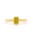 1.23 ct. Yellow Radiant Natural Diamond Solitaire Ring