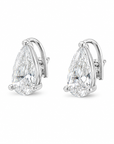 0.86 ct. White Pear Natural Diamond Earrings
