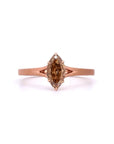 0.96 ct. Brown Marquise Natural Diamond Solitaire Ring