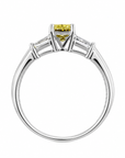 5.27 ct. Yellow Radiant Lab Diamond Solitaire Ring