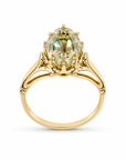 5.01 ct. Yellow Oval Natural Diamond Solitaire Ring