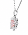 1.06 ct. Pink Elongated Cushion Lab Diamond Pendant