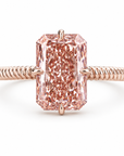 2.08 ct. Pink Radiant Lab Diamond Solitaire Ring