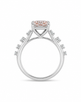 4.07 ct. Pink Radiant Lab Diamond Ring