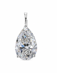 2.60 ct. White Pear Lab Diamond Solitaire Pendant