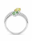 1.12 ct. Green/Yellow Lab Diamond 2-Piece Ring