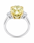 5.02 ct. Yellow Oval Lab Diamond Solitaire Ring