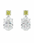 7.31 ct. White Oval Lab Diamond Earrings