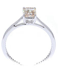 1.02 ct. Brown Radiant Natural Diamond Solitaire Ring