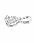 0.41 ct. White Pear Natural Diamond Solitaire Pendant