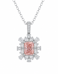 1.06 ct. Pink Elongated Cushion Lab Diamond Pendant