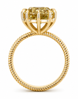 10.29 ct. Yellow Radiant Lab Diamond Solitaire Ring