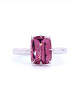 3.52 ct. Purple Cushion Natural Spinel Solitaire Ring